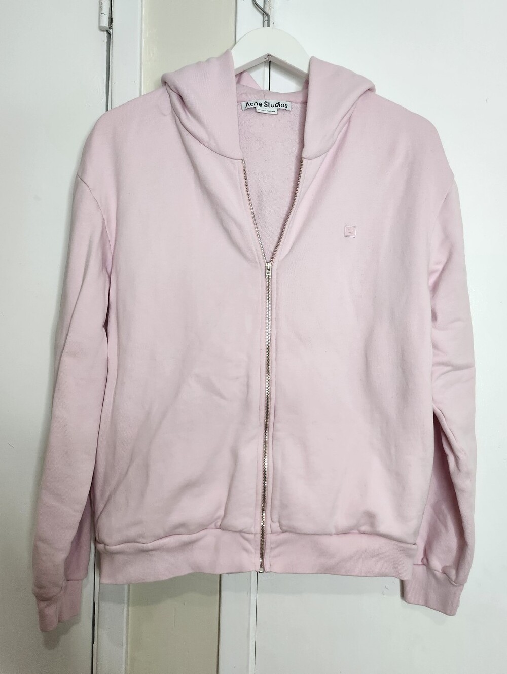 Acne Studios Light Pink Full Zip Hoodie
